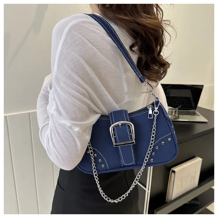 Blue Denim Shoulder Bag for Women Summer 2025 — feature 11