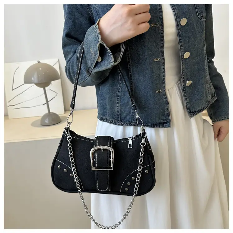 Blue Denim Shoulder Bag for Women Summer 2025 — feature 12