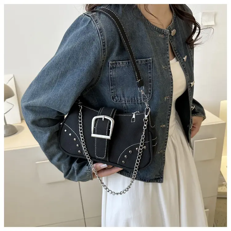Blue Denim Shoulder Bag for Women Summer 2025 — feature 13