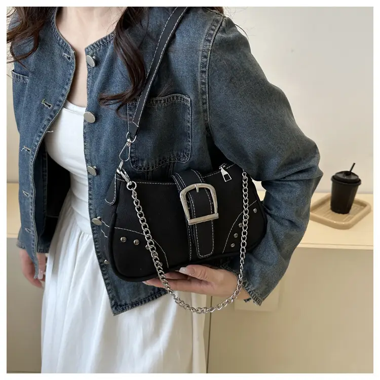 Blue Denim Shoulder Bag for Women Summer 2025 — feature 15