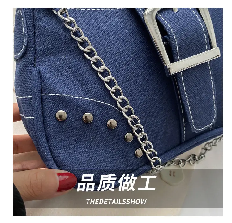 Blue Denim Shoulder Bag for Women Summer 2025 — feature 4