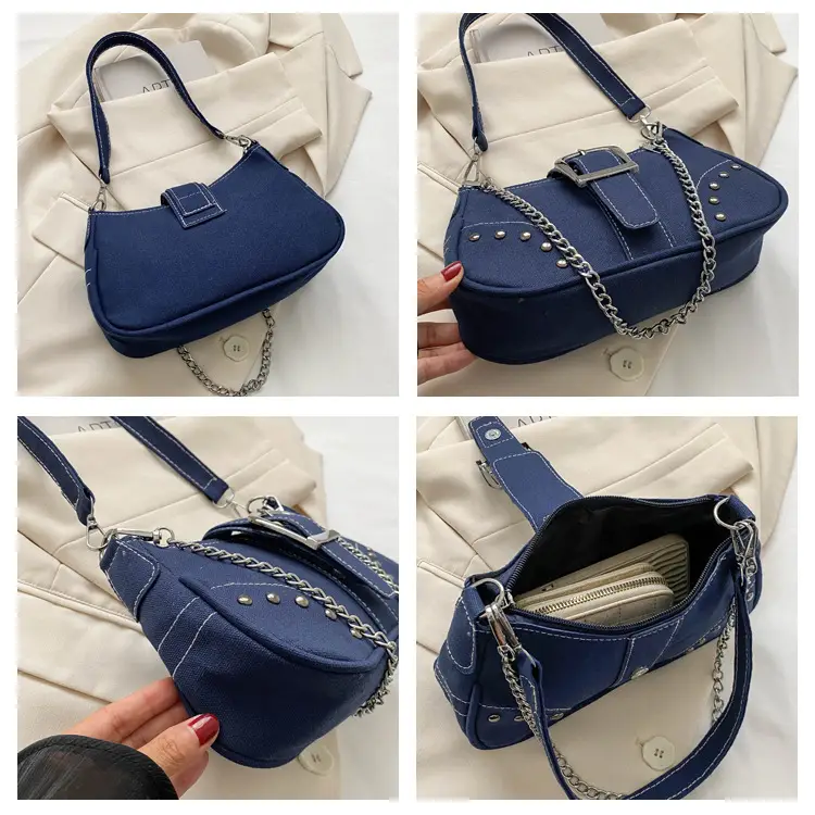 Blue Denim Shoulder Bag for Women Summer 2025 — feature 7
