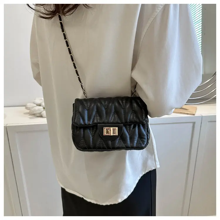 Quilted Chain Crossbody Bag for Women Yellow 2025 — feature 12