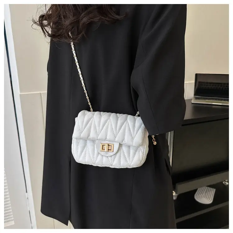 Quilted Chain Crossbody Bag for Women Yellow 2025 — feature 15