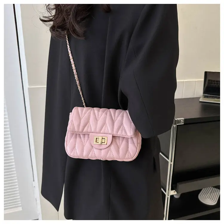Quilted Chain Crossbody Bag for Women Yellow 2025 — feature 17