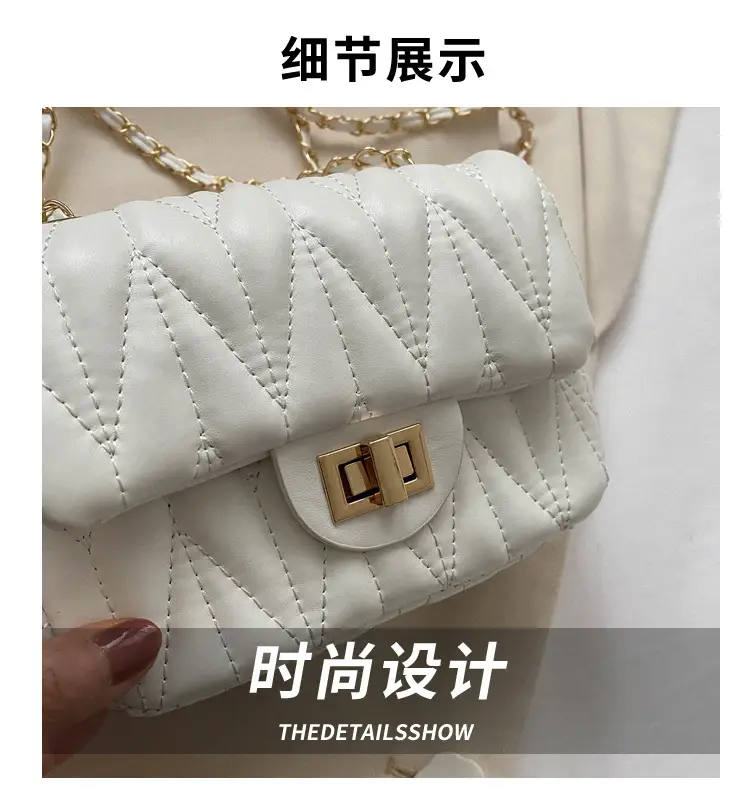 Quilted Chain Crossbody Bag for Women Yellow 2025 — feature 2