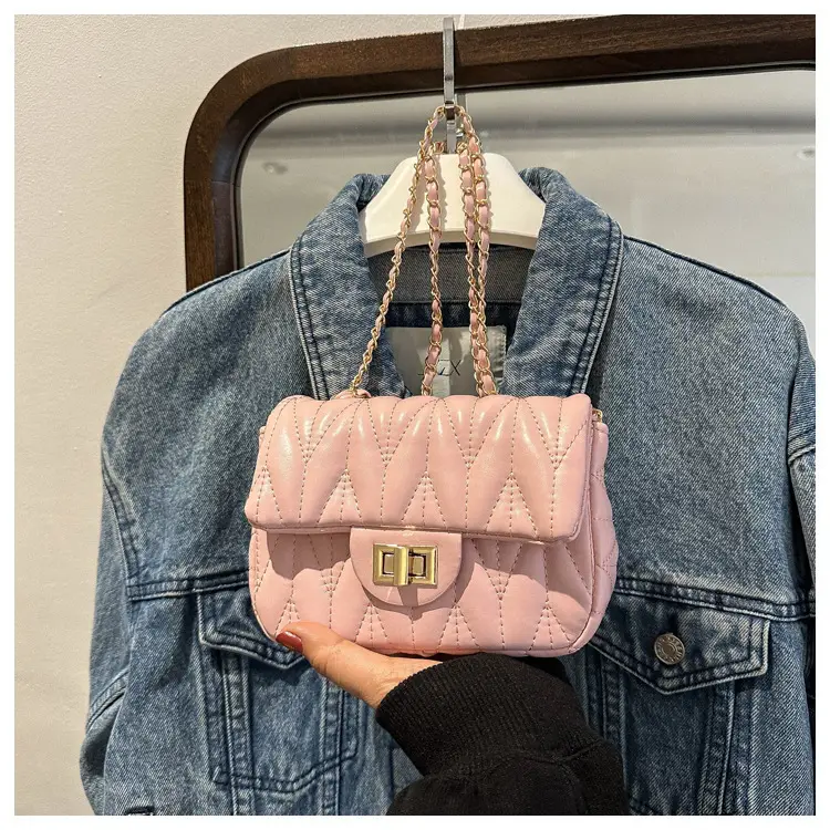 Quilted Chain Crossbody Bag for Women Yellow 2025 — feature 21