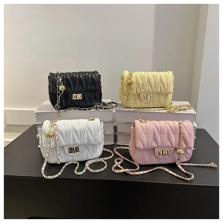 Quilted Chain Crossbody Bag for Women Yellow 2025 — feature 23