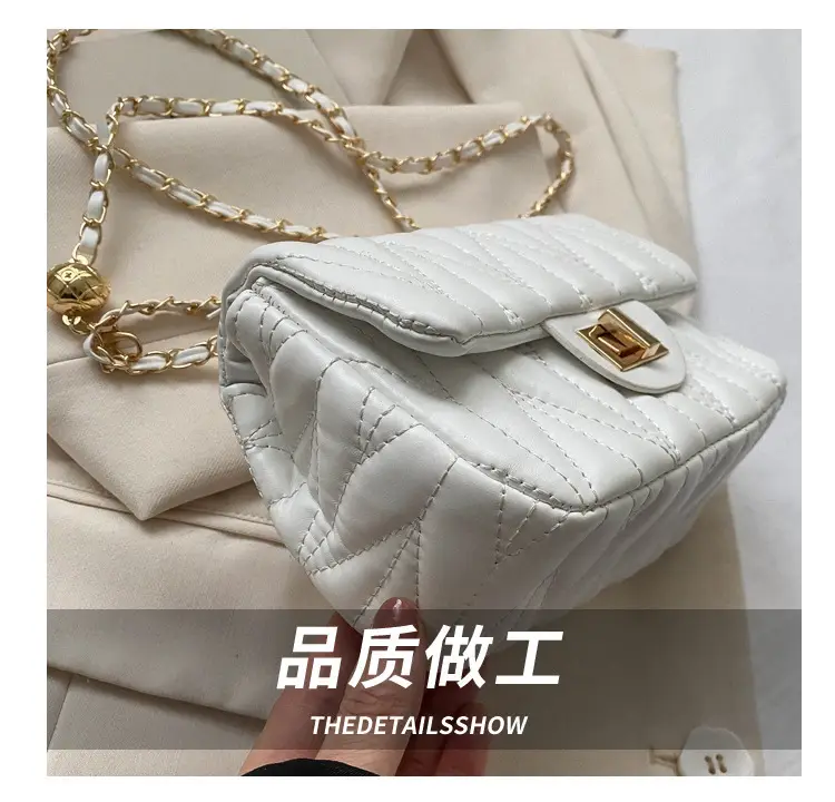 Quilted Chain Crossbody Bag for Women Yellow 2025 — feature 4