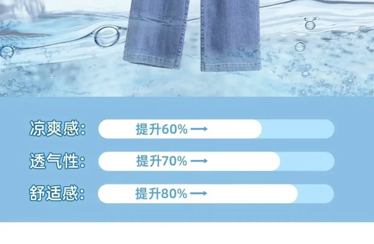 Wide Leg Jeans Women Dark Blue High Waist Spring Autumn — feature 15