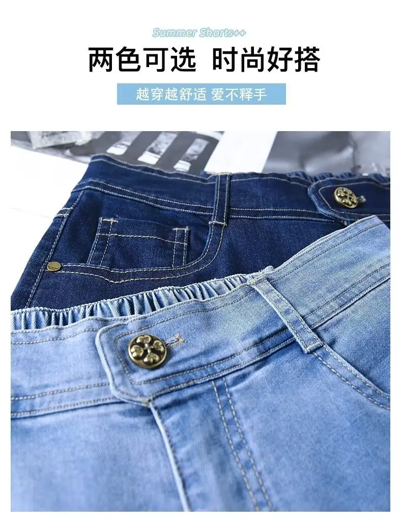 Wide Leg Jeans Women Dark Blue High Waist Spring Autumn — feature 17