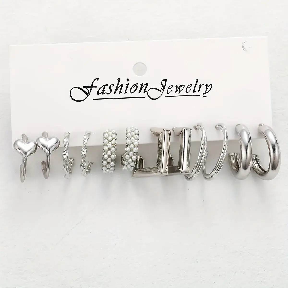 Golden Square Geometric Earrings Set for Women - Image 23
