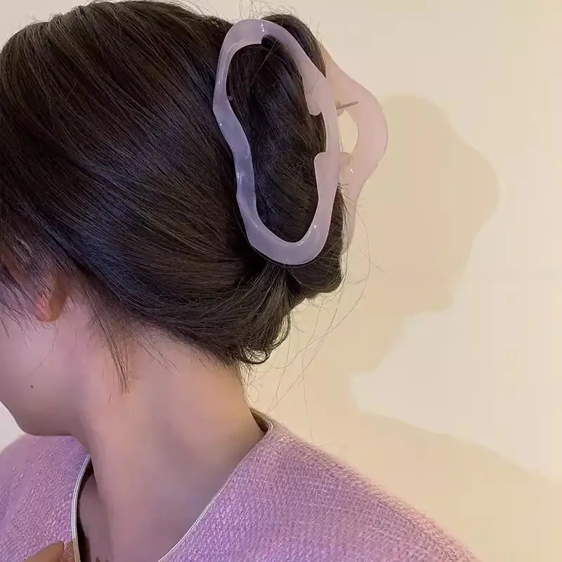 Hair Volume Jelly Cloud Large Grab Clip Women's Liquid Line High-Level Head Shark Clip