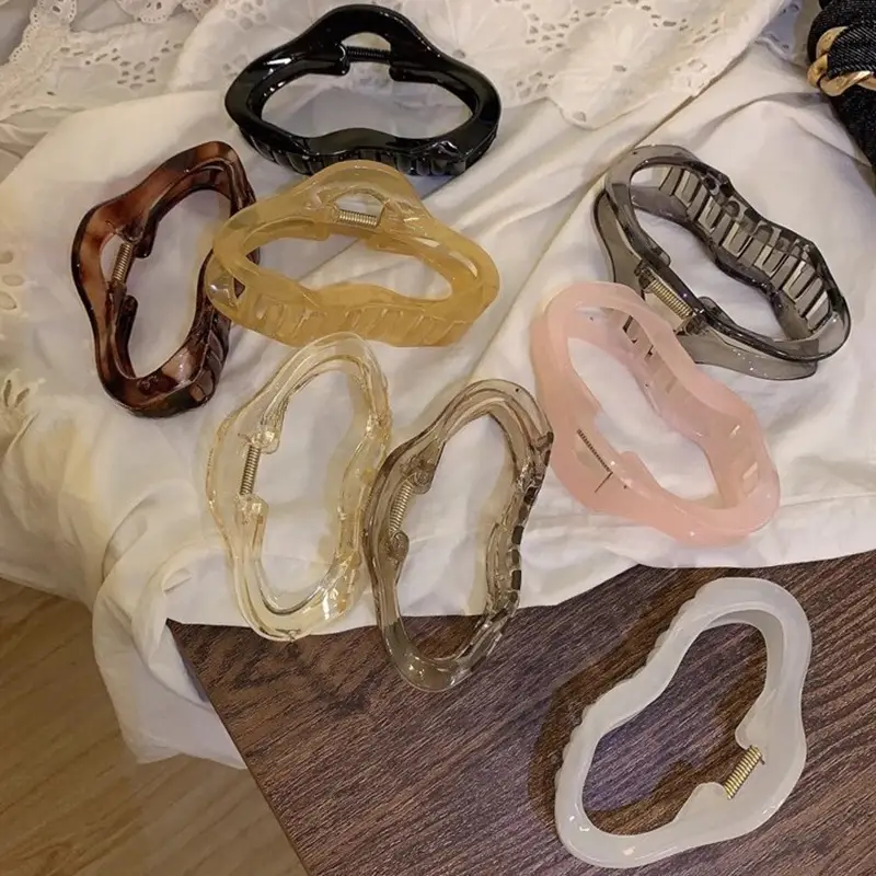Hair Volume Jelly Cloud Large Grab Clip Women's Liquid Line High-Level Head Shark Clip