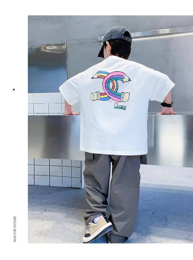 Purple Loose Fleece T-Shirt for Boys 2024 — feature 21