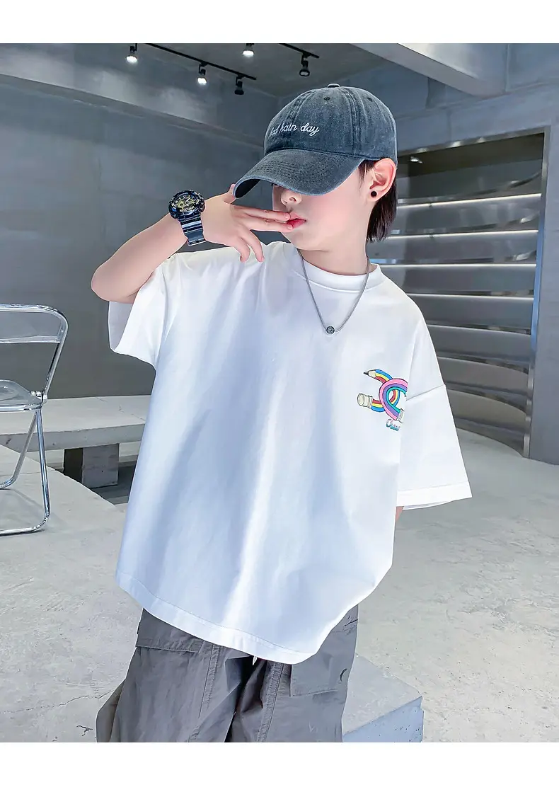 Purple Loose Fleece T-Shirt for Boys 2024 — feature 22