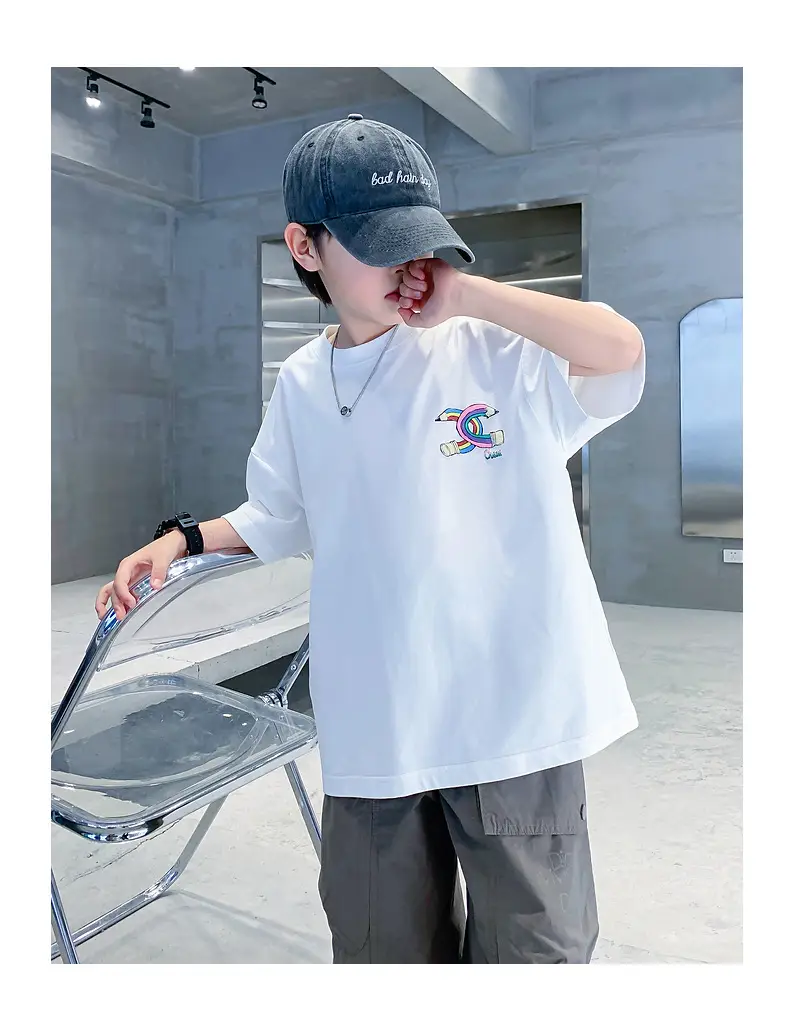 Purple Loose Fleece T-Shirt for Boys 2024 — feature 23