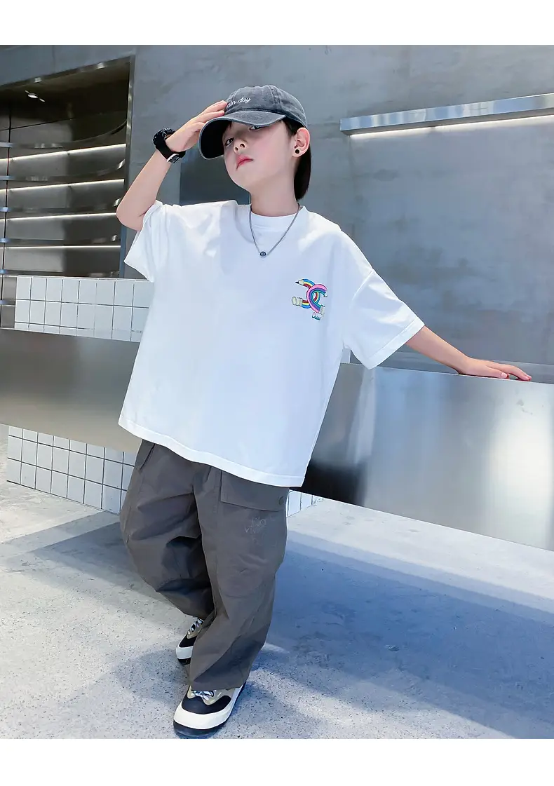 Purple Loose Fleece T-Shirt for Boys 2024 — feature 24