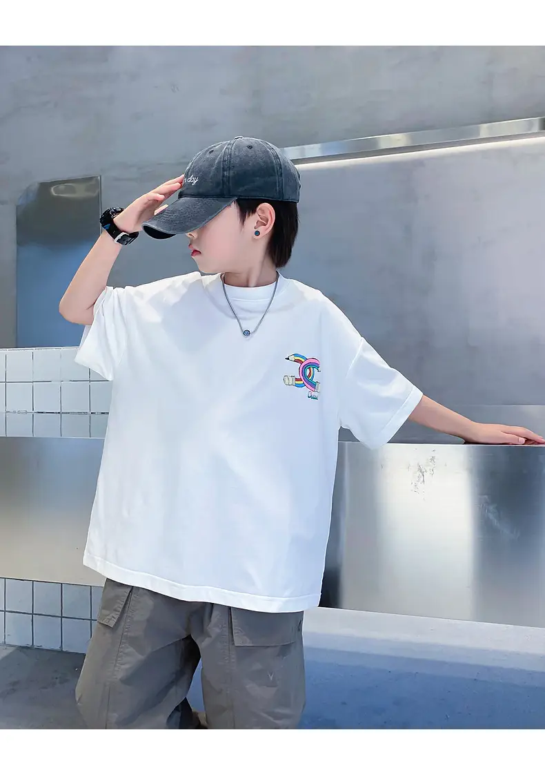 Purple Loose Fleece T-Shirt for Boys 2024 — feature 25