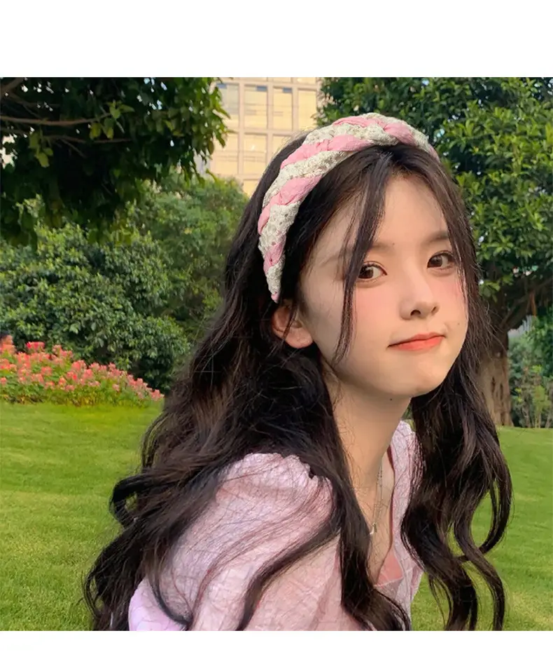 Lace Twist Hair Band Women High-end Spring Summer — feature 4