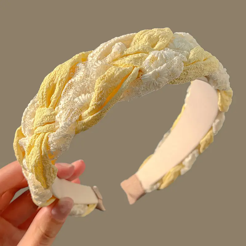 Lace Twist Hair Band Women High-end Spring Summer - Image 2
