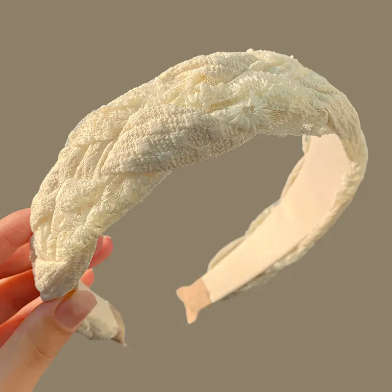 Lace Twist Hair Band Women High-end Spring Summer - Image 3