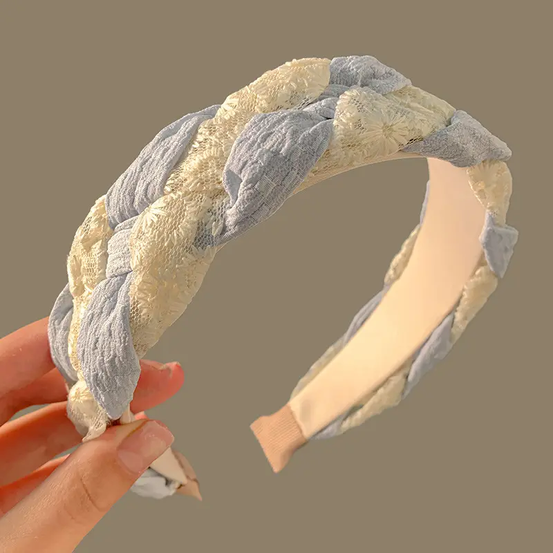 Lace Twist Hair Band Women High-end Spring Summer - Image 4