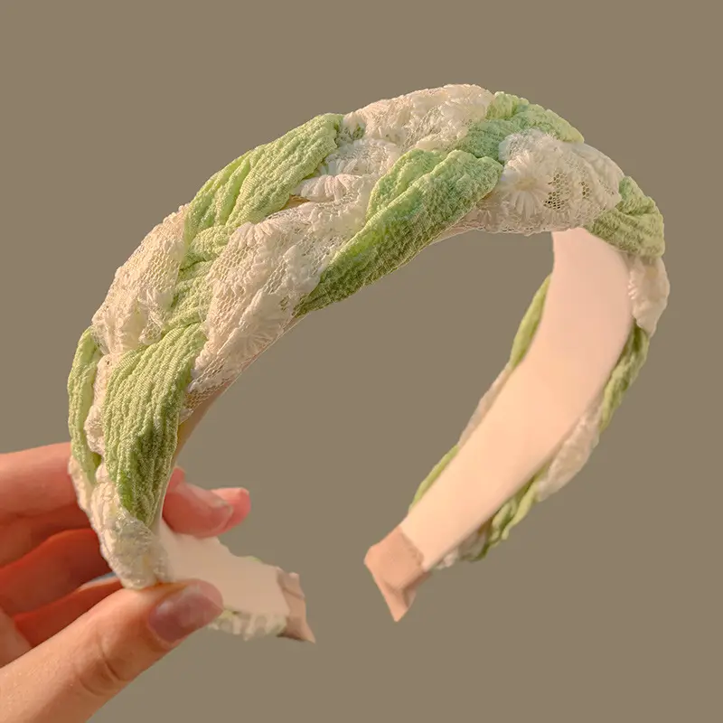Lace Twist Hair Band Women High-end Spring Summer - Image 5