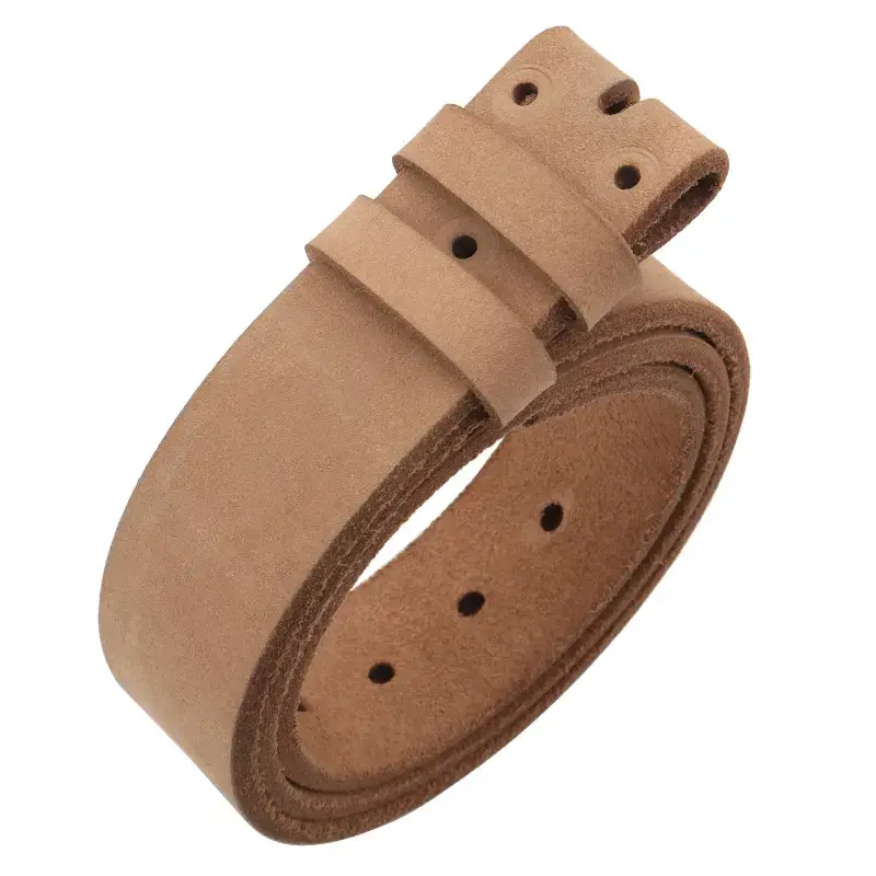 Men's Real Cowhide Belt Tan 3.7cm Width - Image 9