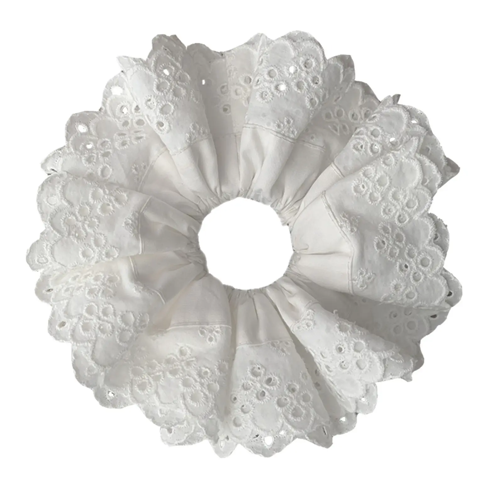 Lace Hollow Hair Ring Oversized Bowel Pure Cotton - Image 9