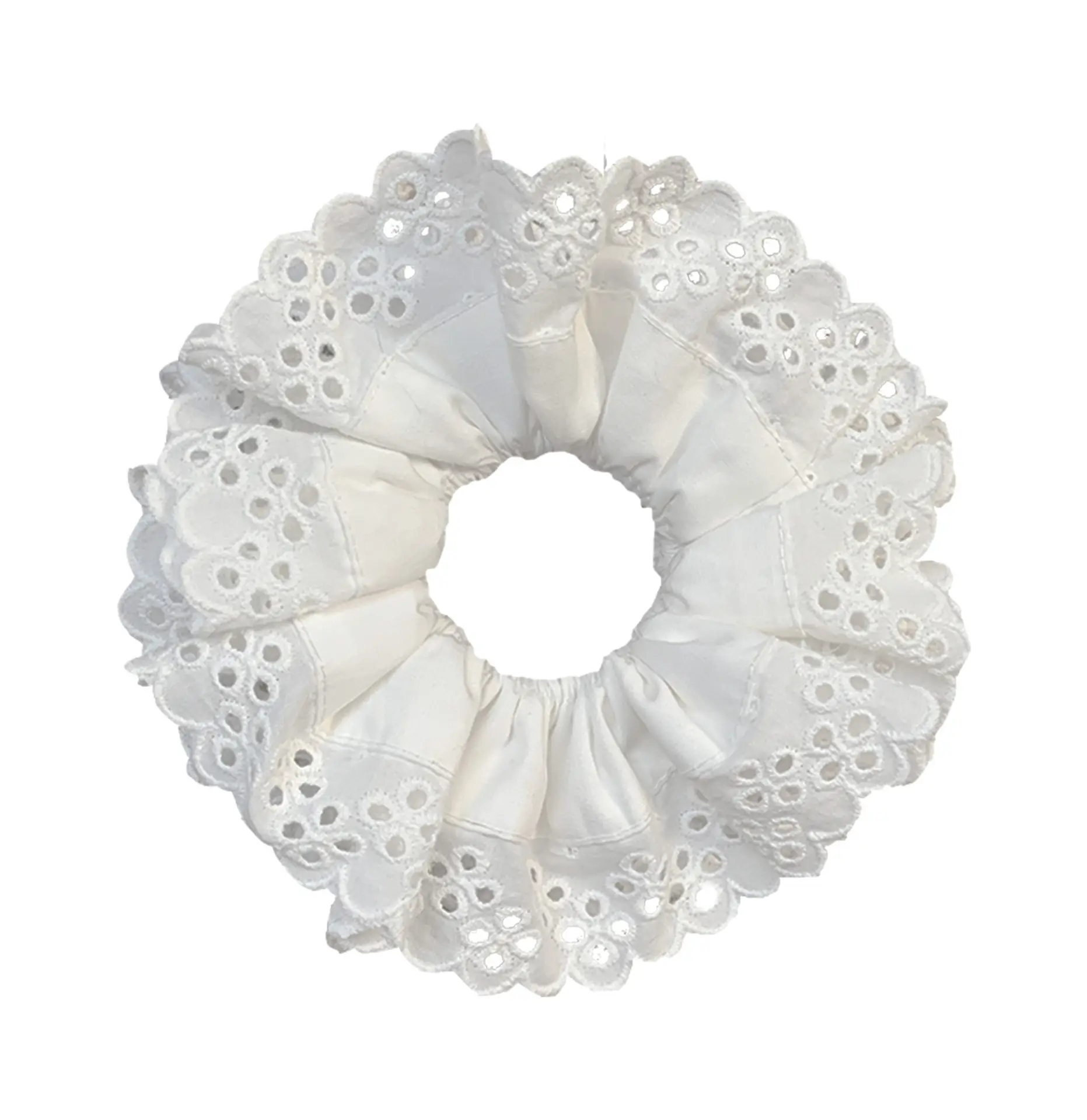 Lace Hollow Hair Ring Oversized Bowel Pure Cotton - Image 2