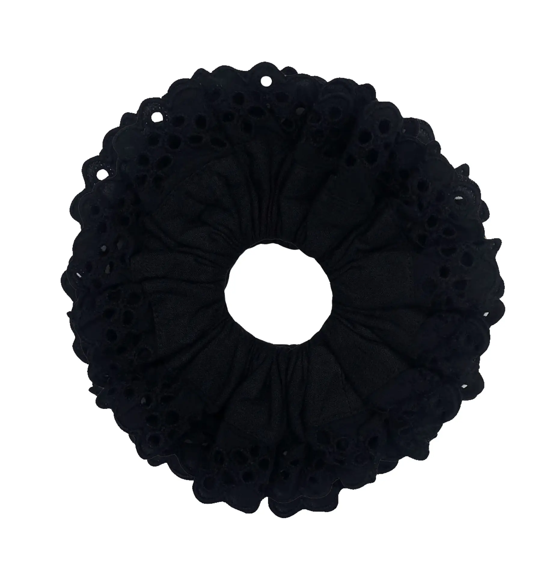 Lace Hollow Hair Ring Oversized Bowel Pure Cotton - Image 4