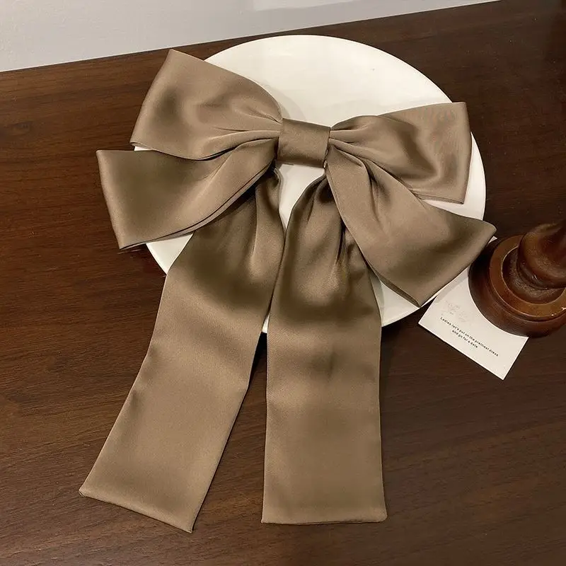 Black Bow Hairpin with Spring Clip for Women — feature 11