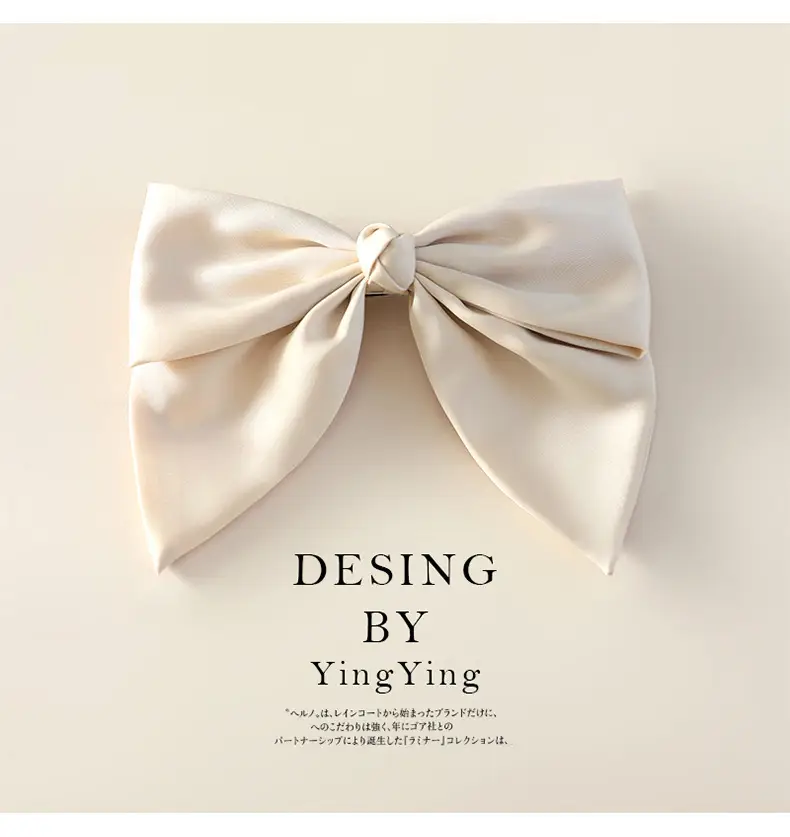 Black Bow Hairpin with Spring Clip for Women — feature 8