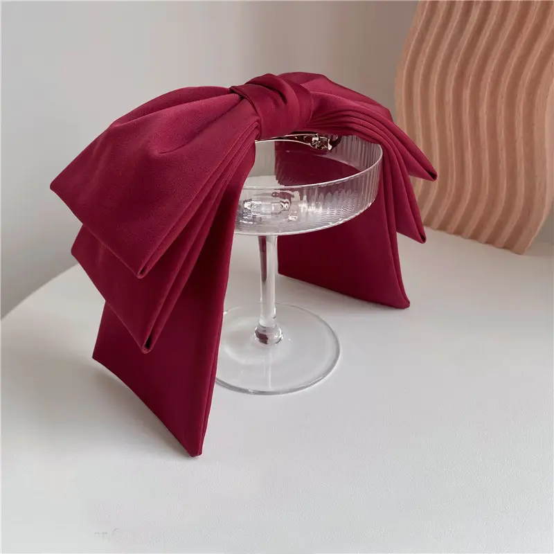 Black Bow Hairpin with Spring Clip for Women - Image 14