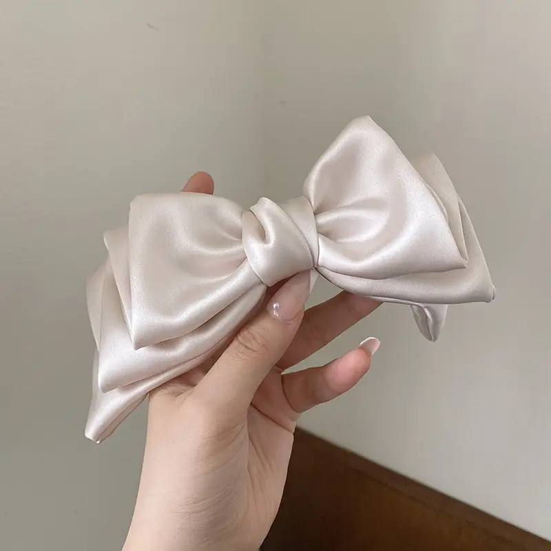 Black Bow Hairpin with Spring Clip for Women - Image 24