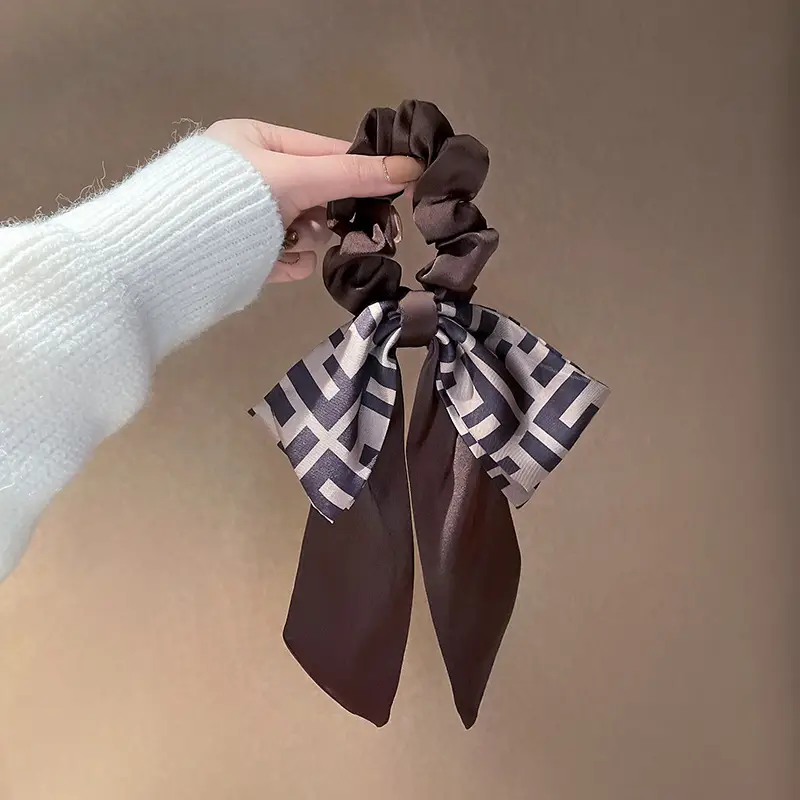 Black Bow Hairpin with Spring Clip for Women - Image 35
