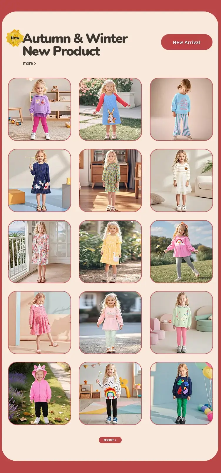 Pink Cactus Elastic Leggings for Girls European American — feature 1
