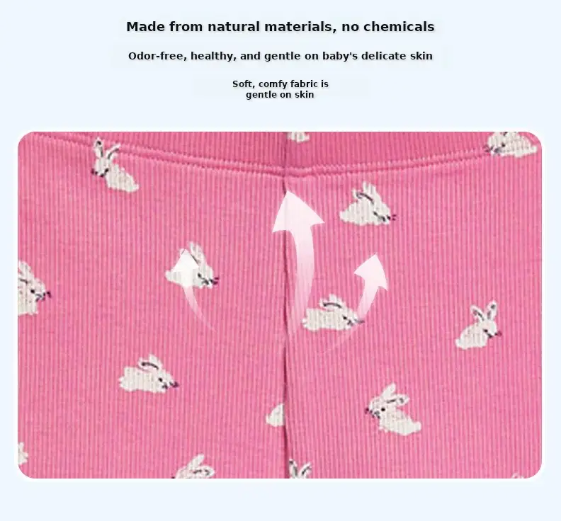 Pink Cactus Elastic Leggings for Girls European American — feature 16