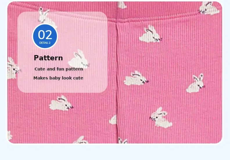 Pink Cactus Elastic Leggings for Girls European American — feature 19