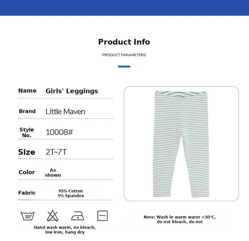 Pink Cactus Elastic Leggings for Girls European American — feature 4