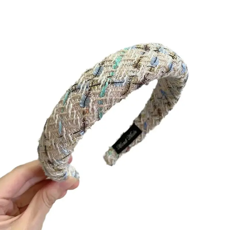 Mixed Color Wool Hair Hoop Niche Design - Image 10