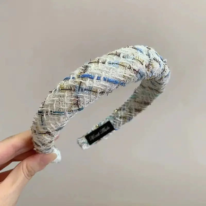 Mixed Color Wool Hair Hoop Niche Design - Image 2