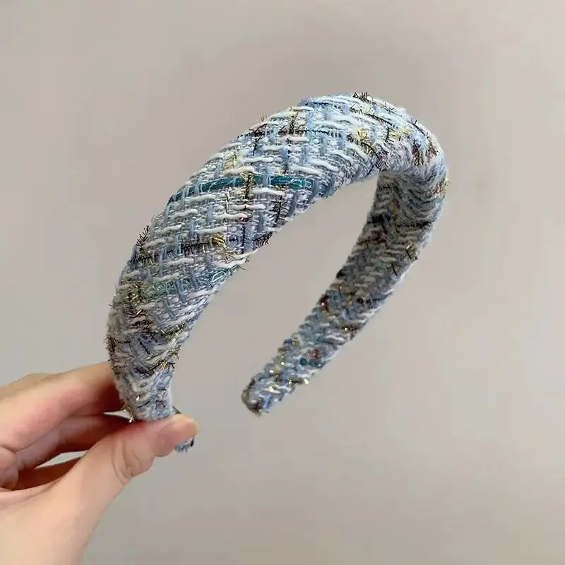 Mixed Color Wool Hair Hoop Niche Design - Image 3
