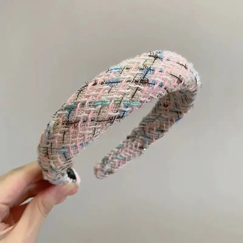 Mixed Color Wool Hair Hoop Niche Design - Image 5