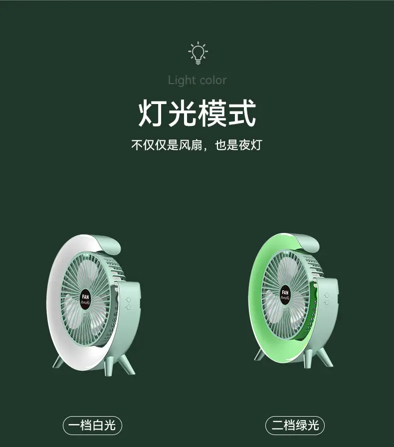 USB Rechargeable Portable Fan for Home Office — feature 5