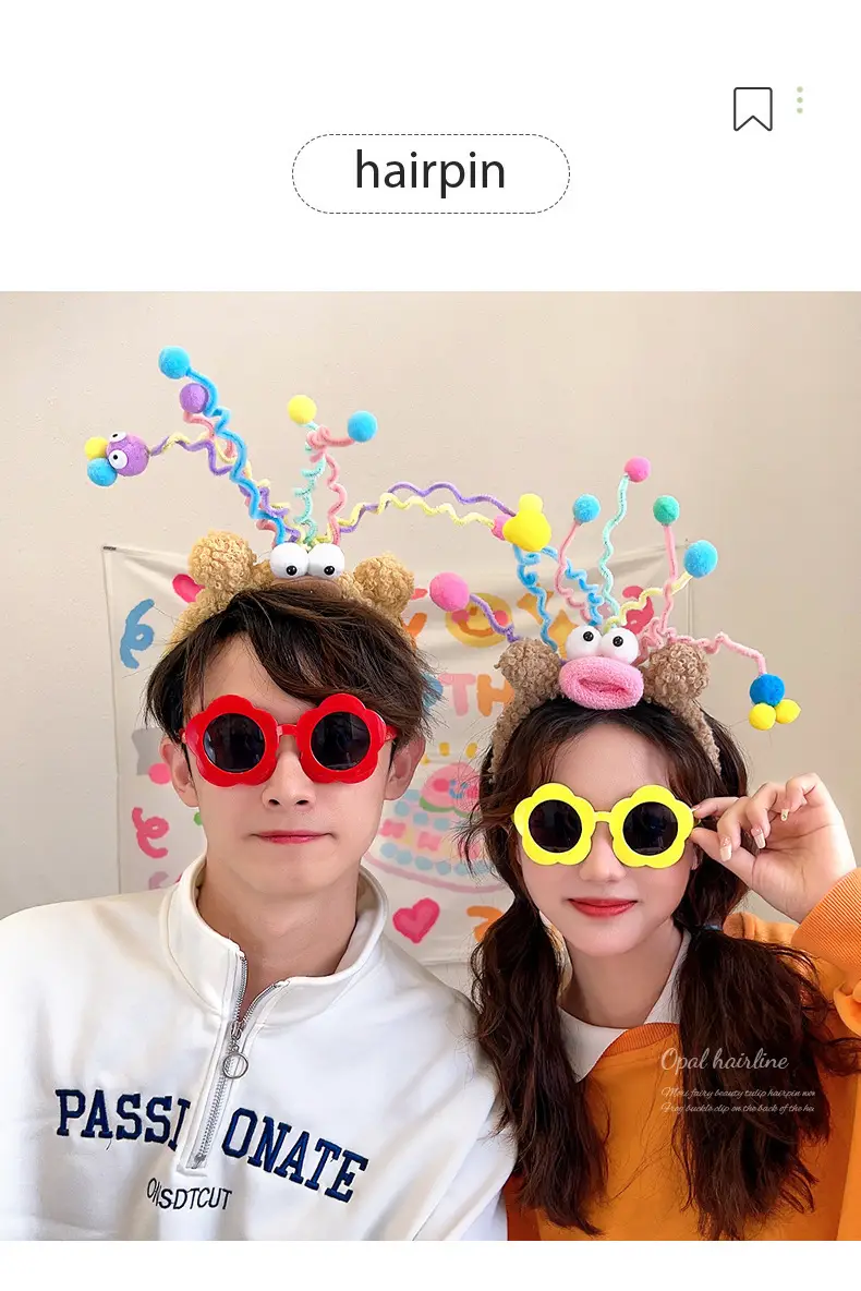 Plush Cartoon Hair Band Party Headwear 11.5cm — feature 1