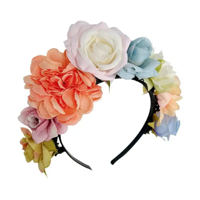 Female Ethnic Flower Hairband Antique Simulation High Color - Image 11