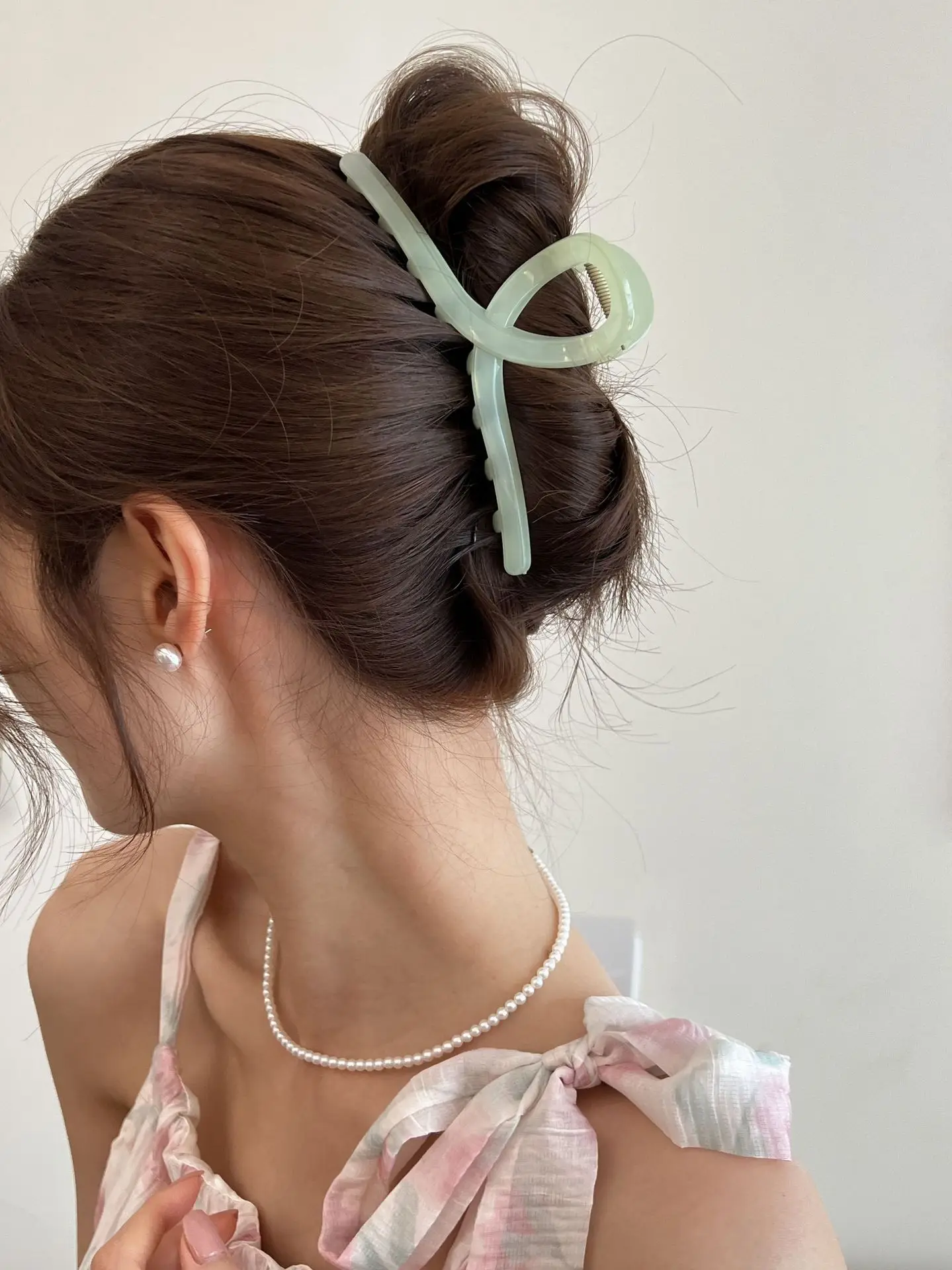 South Korea Vintage Morandi Jelly Hair Clip Large Grab Women Summer Niche Elegant Hairpin Shark Clip — feature 14