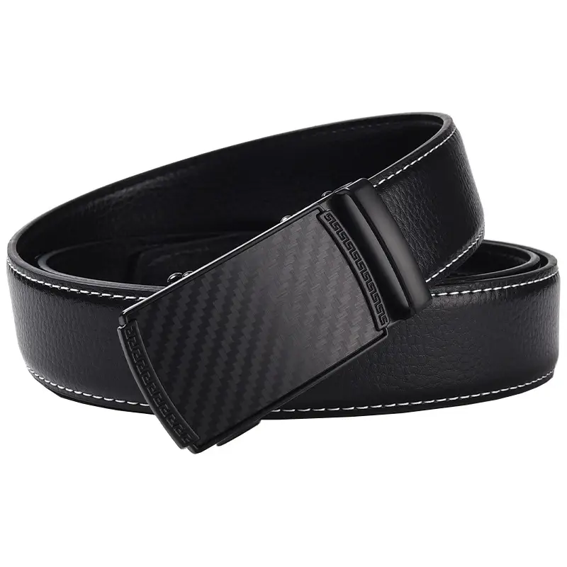 Men's Orange Leather Belt 120cm Black Buckle - Image 13